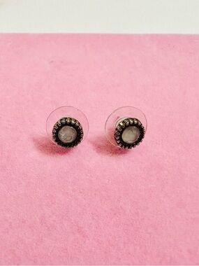 Vintage-Inspired Silver Stud Earrings